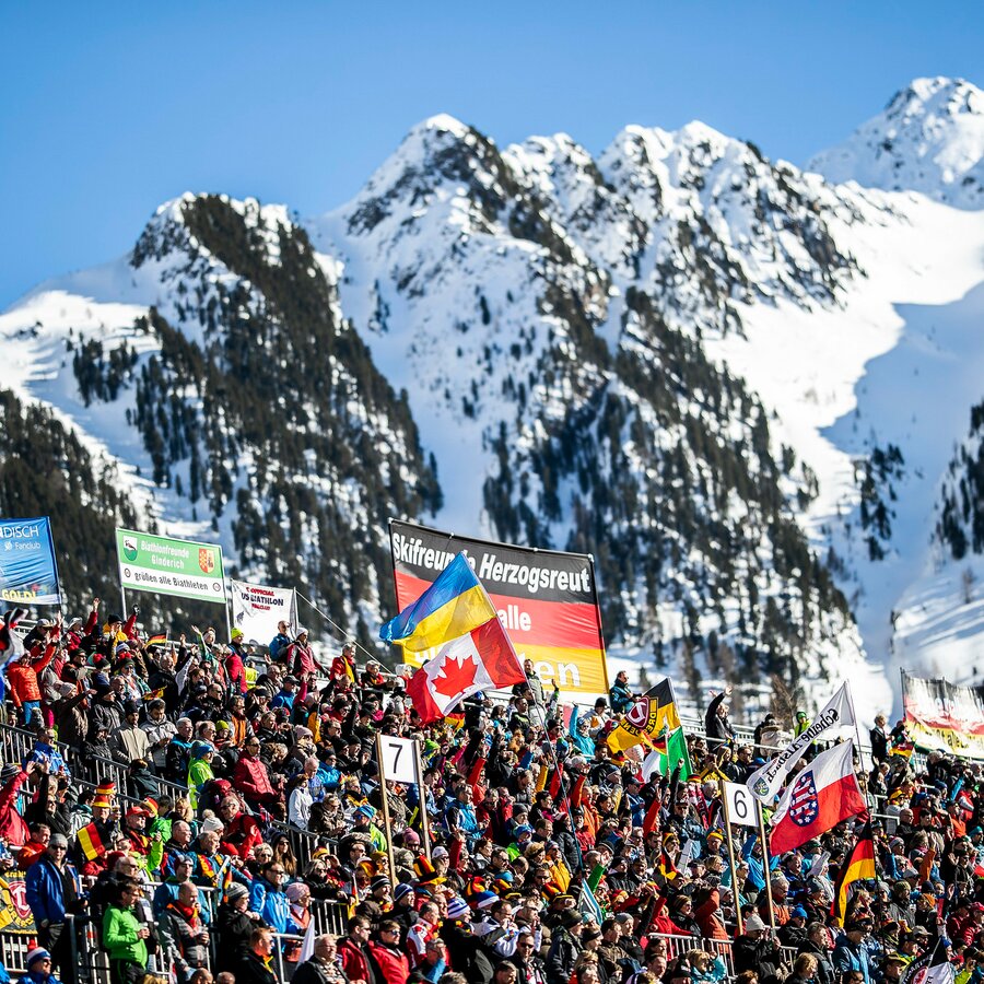 Stadio del biathlon, Coppa del Mondo, pubblico | © Biathlon Antholz