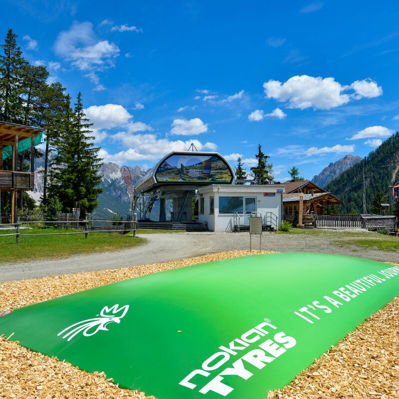 Das Trampolin am Piz de Plaies. | © Skirama Kronplatz