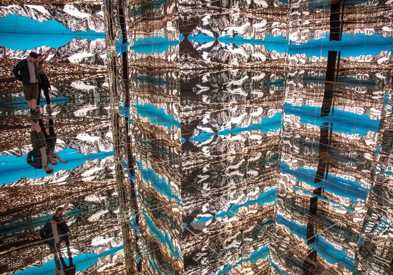 Der Spiegelsaal im Inneren des LUMEN Museum. | © Skirama Kronplatz